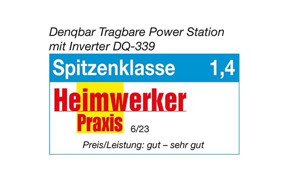 DENQBAR 1200 W Powerstation - Prämiert von der HWP in der Spitzenklasse