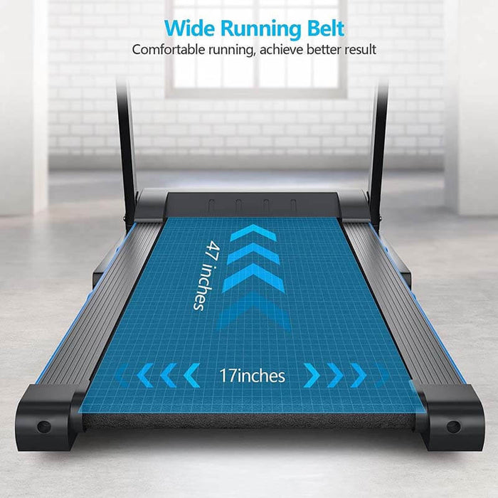 2.25HP Folding Electric Treadmill with Blue-Ray LCD Display