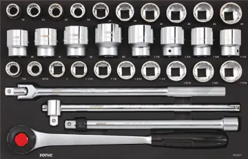 Socket Set 3/4'', Metric and SAE SFS 32 pieces Redirect to product page