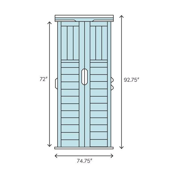 6'3" wide x 5'6" deep resin storage shed