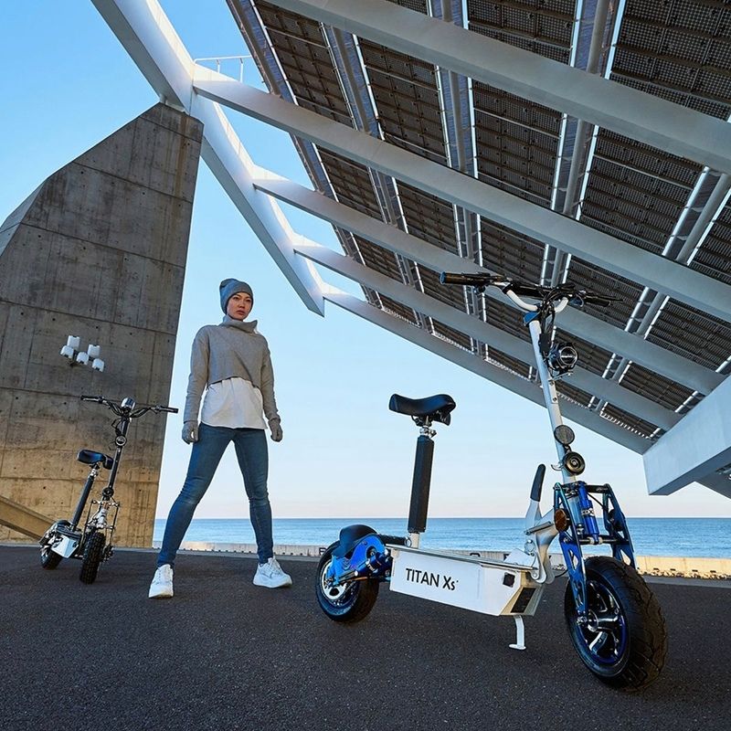 Patinete eléctrico 2000W plegable con asiento Titan